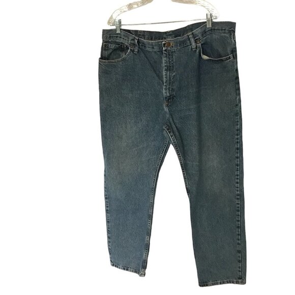 Wrangler Authentics Premium Quality Men's Regular Fit Jeans 42-32 Medium Wash - Picture 1 of 9